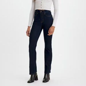 Levi's 725 High Rise Bootcut Dark Wash Jeans Size 25